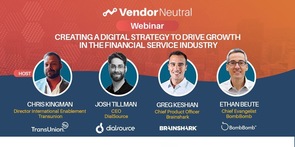 Digital Strategy to Drive Growth In The Financial Services Industry Webinar Cover Image