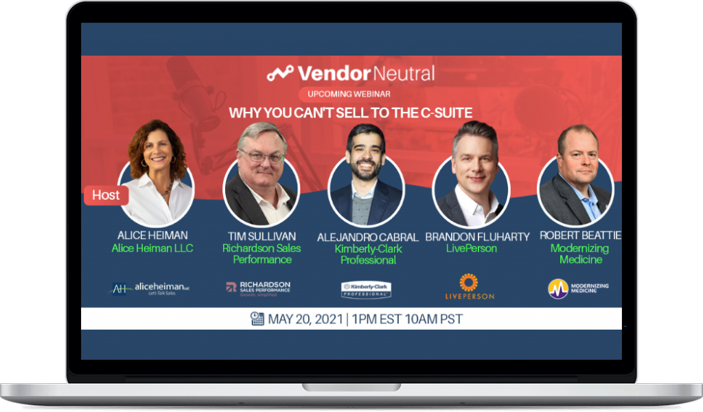 Selling to the CSuite Macbook Image with Panelists