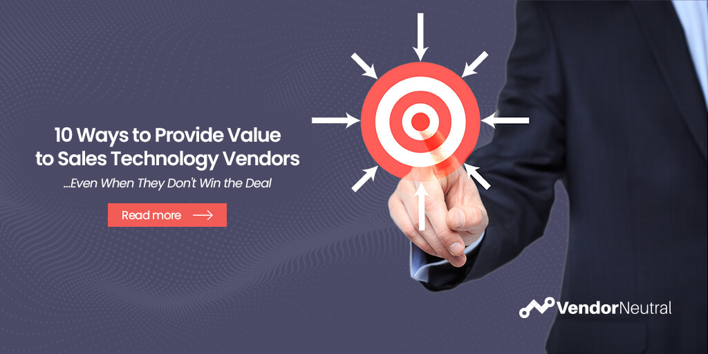 10 Ways to Provide Value to Sales Technology Vendors