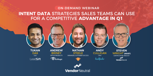 Intent Data Strategies Sales Teams Can Use On Demand Webinar Cover Image
