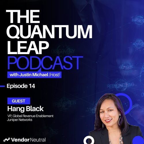 Podcast 3000×3000 (with headshot) – Ep 13 Quantum Leap Future of Sales Enablement and Sales Technology